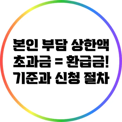 본인 부담 상한액 초과금 = 환급금! 기준과 신청 절차