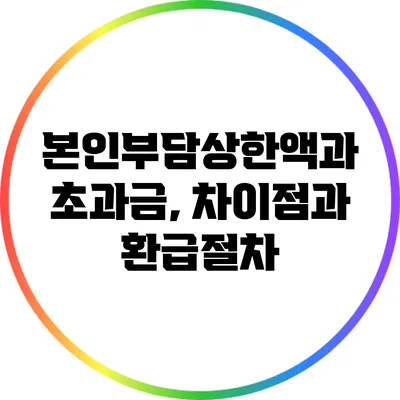 본인부담상한액과 초과금, 차이점과 환급절차