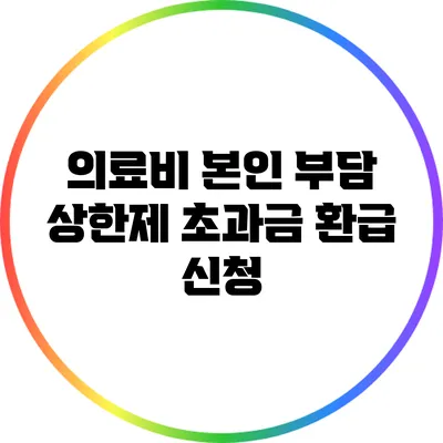의료비 본인 부담 상한제 초과금 환급 신청