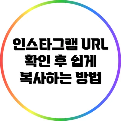 인스타그램 URL 확인 후 쉽게 복사하는 방법